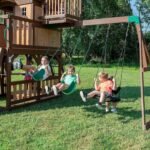 Backyard Discovery Skyfort III Cedar Swing Set w/ Tube Slide – DIY - Image 8