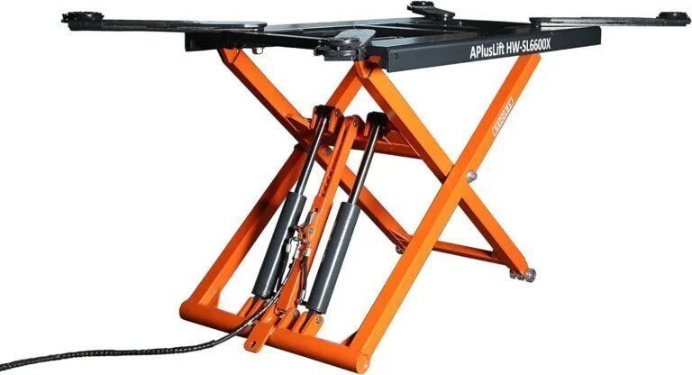 C-1-2.jpg APlusLift 6600LB Portable Mid-Rise Scissor Lift 110V Power HW-SL6600X - Image 1