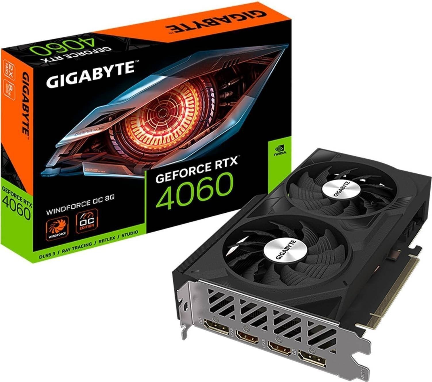 Gigabyte-GeForce-RTX-4060-WINDFORCE-OC-8G-Graphics-Card-2-x-HDMI-2-X-DP.jpg Gigabyte GeForce RTX 4060 WINDFORCE OC 8G Graphics Card 2 x HDMI 2 X DP - Image 1