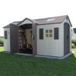 Lifetime 60079 Outdoor Storage Dual Entry Shed, 15 x 8 ft, Desert Sand (B00CTVQ6UG) - Image 10