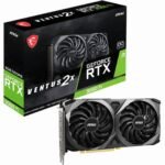 MSI NVIDIA GeForce RTX 3060 Ti Graphic Card – 8 GB GDDR6 – 1.70 GHz Boost Clock – 256 bit Bus Width – PCI Express 4.0 – DisplayPort – HDMI