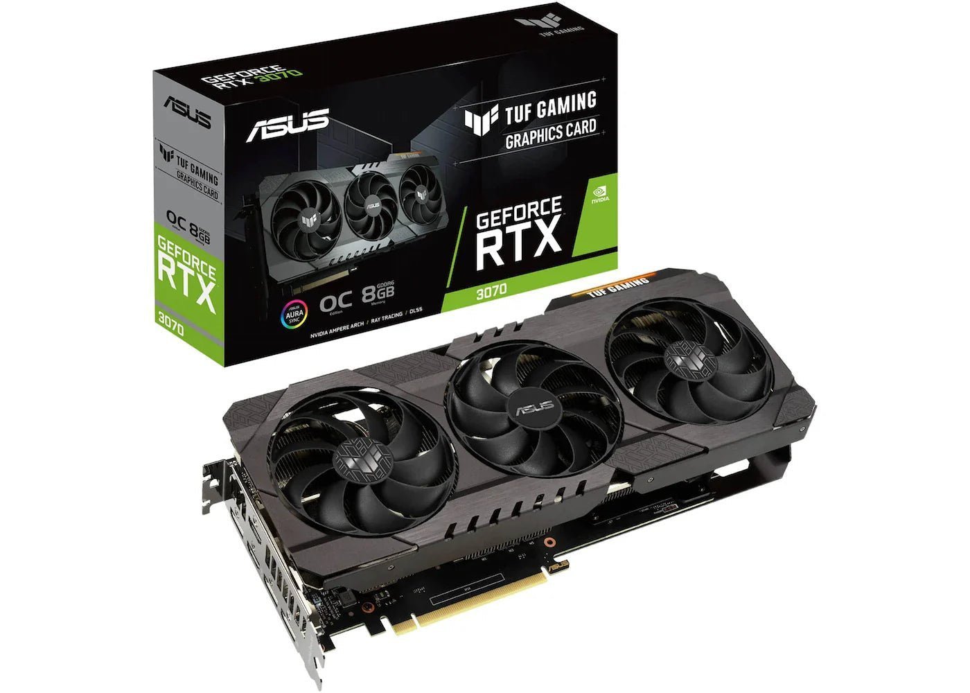 NVIDIA-ASUS-GeForce-RTX-3070-Graphics-Card-TUF-RTX3070-O8G-GAMING-5-1.jpg NVIDIA ASUS TUF Gaming GeForce RTX 3070 Graphics Card (TUF-RTX3070-O8G-GAMING) - Image 1