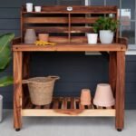 Potting Table/Bench/Serving Bar – Acacia Wood