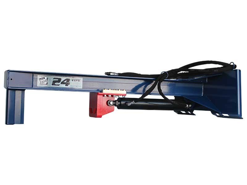 SMH2419_MAIN_FULL.jpg 24 Ton Iron & Oak Upside Down Skid Steer Log Splitter Attachment (SMH2419) - Image 1