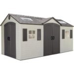 Lifetime 60079 Outdoor Storage Dual Entry Shed, 15 x 8 ft, Desert Sand (B00CTVQ6UG) - Image 12