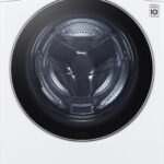 LG – 5.0 Cu. Ft. High-Efficiency Stackable Smart Front Load Washer with Steam and Built-In Intelligence – White