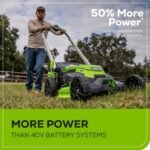 Greenworks 60V 25" Cordless Brushless Self-Propelled Mower + Two (2) 4.0Ah Batteries & Dual Port Charger - Image 4