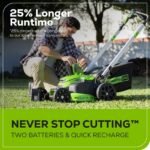 Greenworks 60V 25" Cordless Brushless Self-Propelled Mower + Two (2) 4.0Ah Batteries & Dual Port Charger - Image 5