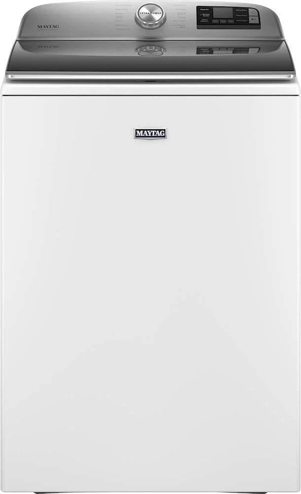cacaca.jpg Maytag – 5.3 Cu. Ft. High Efficiency Smart Top Load Washer with Extra Power Button – White - Image 1