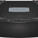 LG – SideKick 1.0 Cu. Ft. High-Efficiency Smart Top Load Pedestal Washer with 3-Motion Technology – Black steel