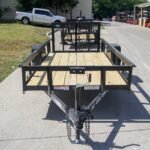 5x12 Powder Coated Dovetail Utility Trailer 3500lb Axle
