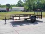 5x12 Powder Coated Dovetail Utility Trailer 3500lb Axle - Image 2