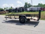 5x12 Powder Coated Dovetail Utility Trailer 3500lb Axle - Image 3