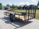 5x12 Powder Coated Dovetail Utility Trailer 3500lb Axle - Image 4