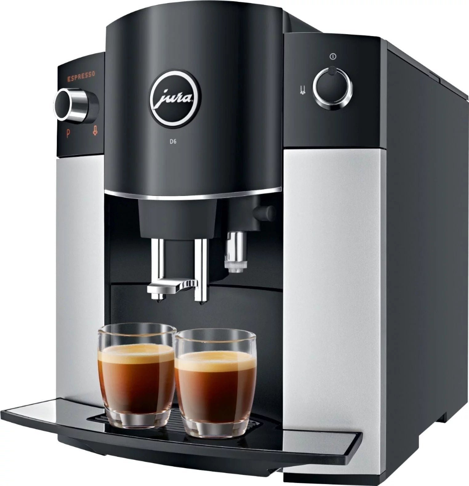 dvdvd.jpg Jura D6 Automatic Coffeemaker and Espresso Machine Platinum - Image 1