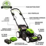 Greenworks Pro 80V 21-Inch Brushless Self-Propelled Lawn Mower, 4Ah Battery Included MO80L410 - Image 2