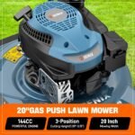 SENIX 18 in. Gas Push Lawn Mower, 144cc 4-Cycle with Side Discharge - Image 15
