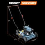 SENIX 18 in. Gas Push Lawn Mower, 144cc 4-Cycle with Side Discharge - Image 20