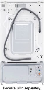 LG – 5.0 Cu. Ft. High-Efficiency Stackable Smart Front Load Washer with Steam and Built-In Intelligence – White - Image 2