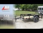 5x8 Powder Coated Dovetail Utility Trailer Single 3,500lb Axle - Image 12