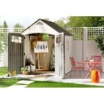 Cascade 7 ft. W x 4 ft. D Plastic Storage Shed