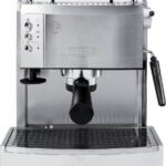 De’Longhi – Espresso Machine with 15 bars of pressure, Milk Frother and removable water tank – Stainless Steel