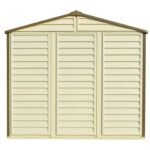 DuraMax 8ft x 6ft Storeall Vinyl Shed with Foundation Kit and window - Image 6