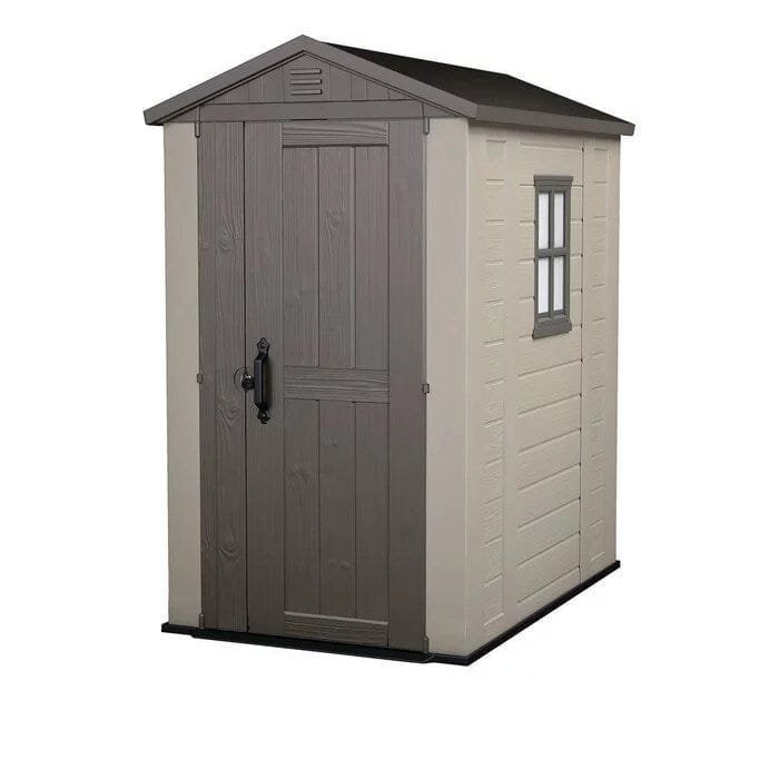img-1468.jpg Factor 4x 6 FT Durable Resin Outdoor Storage Shed with Reinforced Steel For Lawn Patio Garden - Image 1