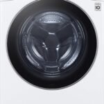 LG – 5.0 Cu. Ft. High-Efficiency Stackable Smart Front Load Washer with Steam and Built-In Intelligence – White