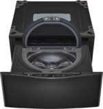 LG – SideKick 1.0 Cu. Ft. High-Efficiency Smart Top Load Pedestal Washer with 3-Motion Technology – Black steel - Image 11