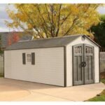 Outdoor Storage Shed 8′ x 20′ – Desert Sand – Lifetime