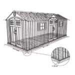 20 ft. W x 8 ft. D Plastic Storage Shed - Image 7