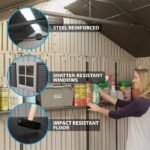 20 ft. W x 8 ft. D Plastic Storage Shed - Image 8