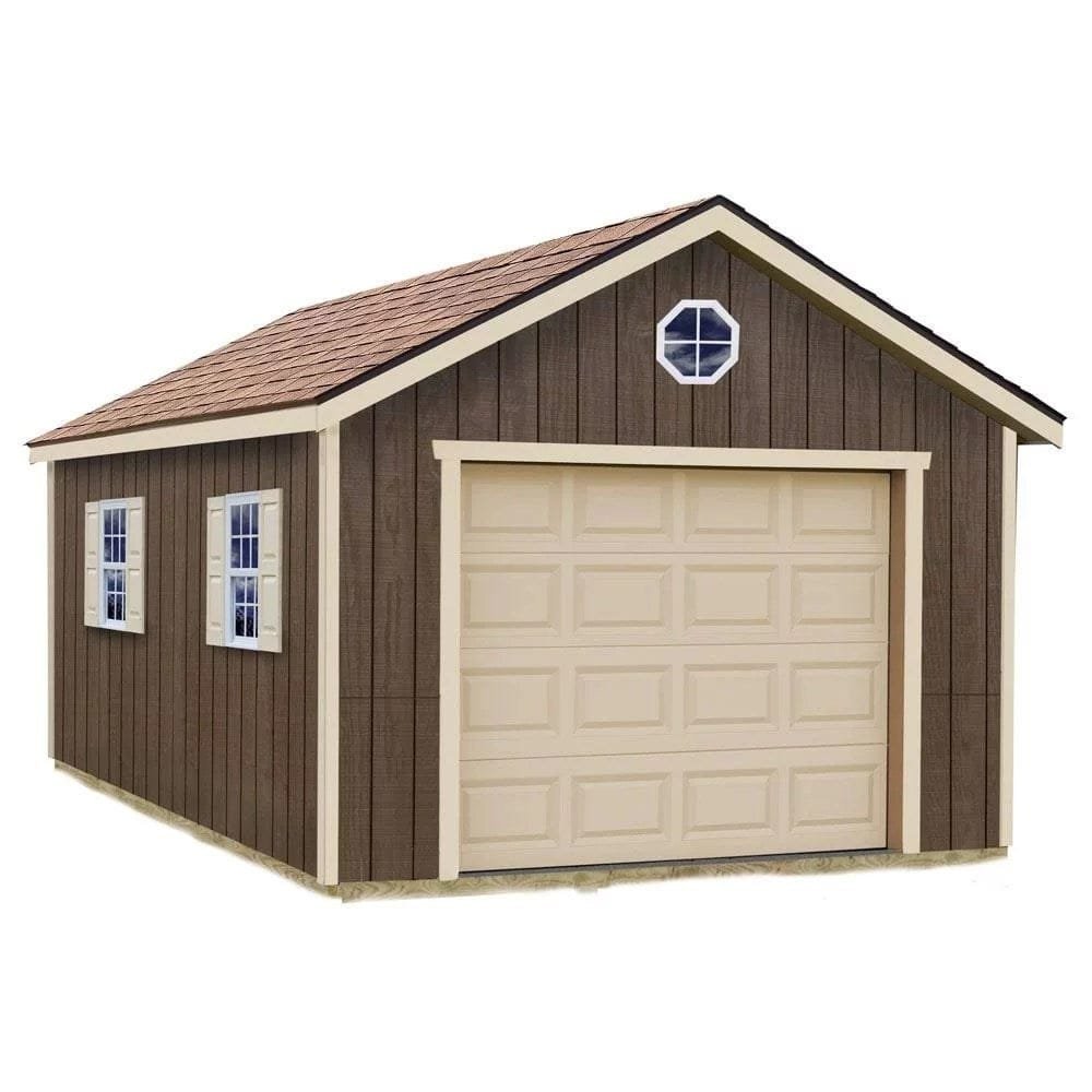 img-2753.jpg Sierra 12 ft. x 24 ft. Wood Garage Kit with Floor Installation Included - Image 1