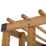 SummerCove 10.5 ft. x 10 ft. Cedar Wood Pergola with Adjustable Hanging Planters - Image 6