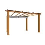 Verona 16 Ft. W x 11 Ft. D Aluminum Pergola with Canopy - Image 3