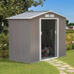 7 ft. W x 4.2 ft. D Metal Storage Shed