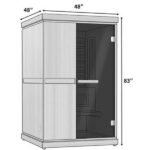 Finnmark FD-4 Trinity 2-Person Infrared & Steam Sauna with Red Light and Traditional Heat - Image 18