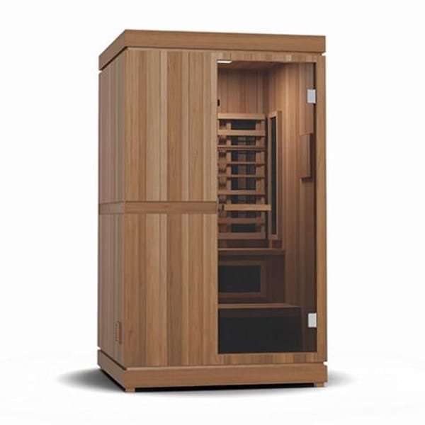 infrared-steam-sauna-_-FD-4-_-main-pic.jpg Finnmark FD-4 Trinity 2-Person Infrared & Steam Sauna with Red Light and Traditional Heat - Image 1