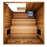 Finnmark FD-4 Trinity 2-Person Infrared & Steam Sauna with Red Light and Traditional Heat - Image 8