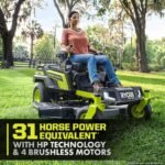 RYOBI 80V HP Brushless 42 in. Battery Electric Cordless Zero Turn Riding Mower Batteries and Charger 80V Batteries 40V - Image 10