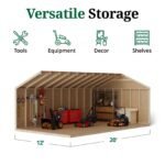 Little Cottage Co Value Gable Wood Shed Kit - Image 8