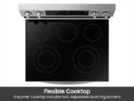 Samsung 6.3 Cu. Ft. Smart Freestanding Electric Range NE63A6311SS - Image 5