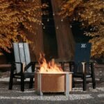 X Series 28 Inch Round Corten Steel Wood-Burning Fire Pit in Stainless Steel by Breeo - Image 6