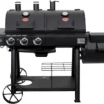 Char-Griller Texas Trio 3-Burner Dual Fuel Grill with Smoker