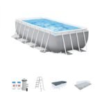 Intex Prism Frame 16′ x 8′ x 42′ Rectangular Above Ground Pool Set - Image 7