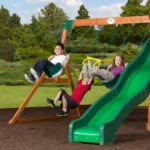 Backyard Discovery Shenandoah Cedar Wood Swing Set Slide - Image 4