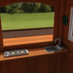 Backyard Discovery Shenandoah Cedar Wood Swing Set Slide - Image 5