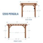 Backyard Discovery 10′ x 12′ Cedar Pergola - Image 5