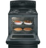 GE 30″ Freestanding Electric Range JB256DMBB - Image 2